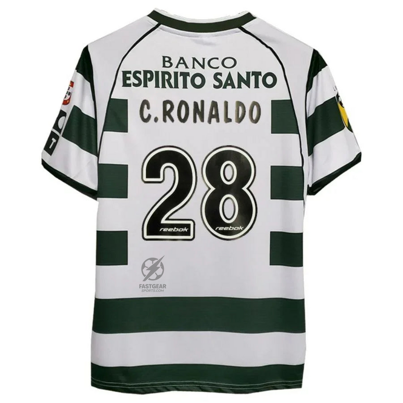 Sporting Home Retro Jersey 2002/03