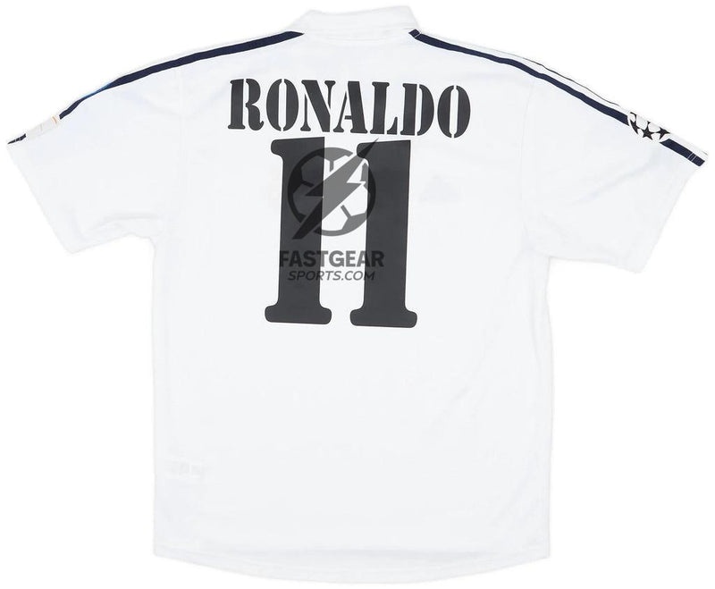 Ronaldo #11 Real Madrid Home Retro Jersey 2002/03