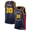 Stephen Curry 30 Golden State Warriors Navy City Edition 24/25 NBA Jersey
