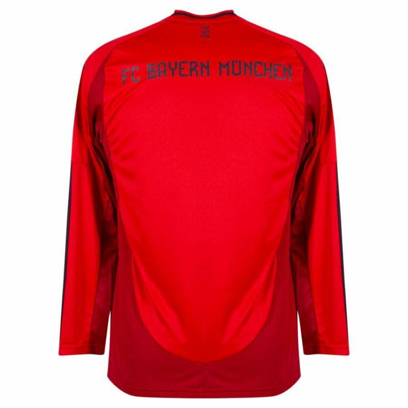 Bayern München Home Long Sleeve Fan Jersey 2024/25 Patches UCL UEFA Foundation (Official Printing)