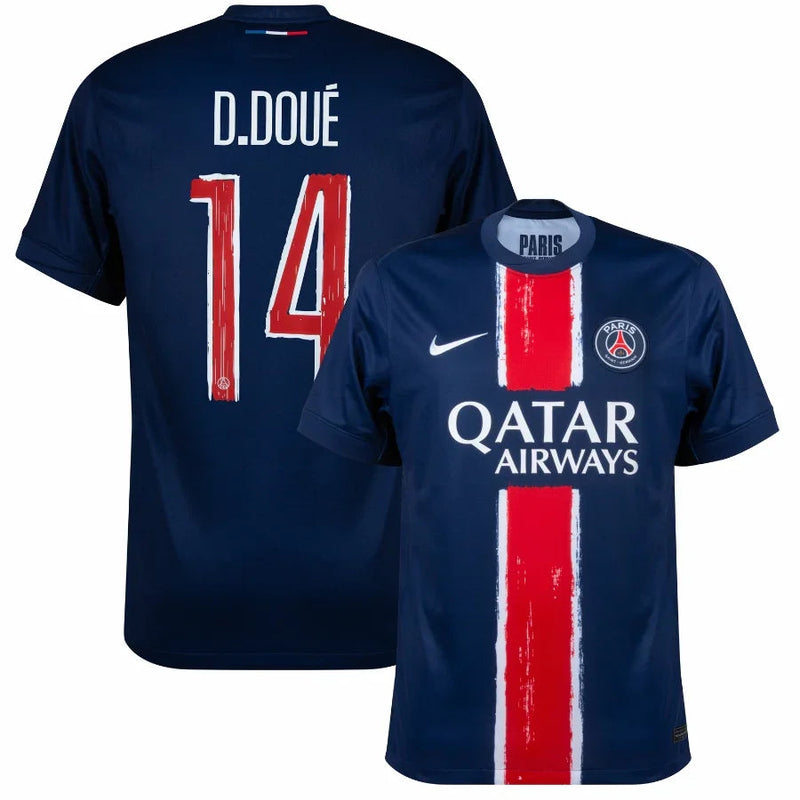 PSG  D.Doué 14 Home Fan Jersey 2024/25