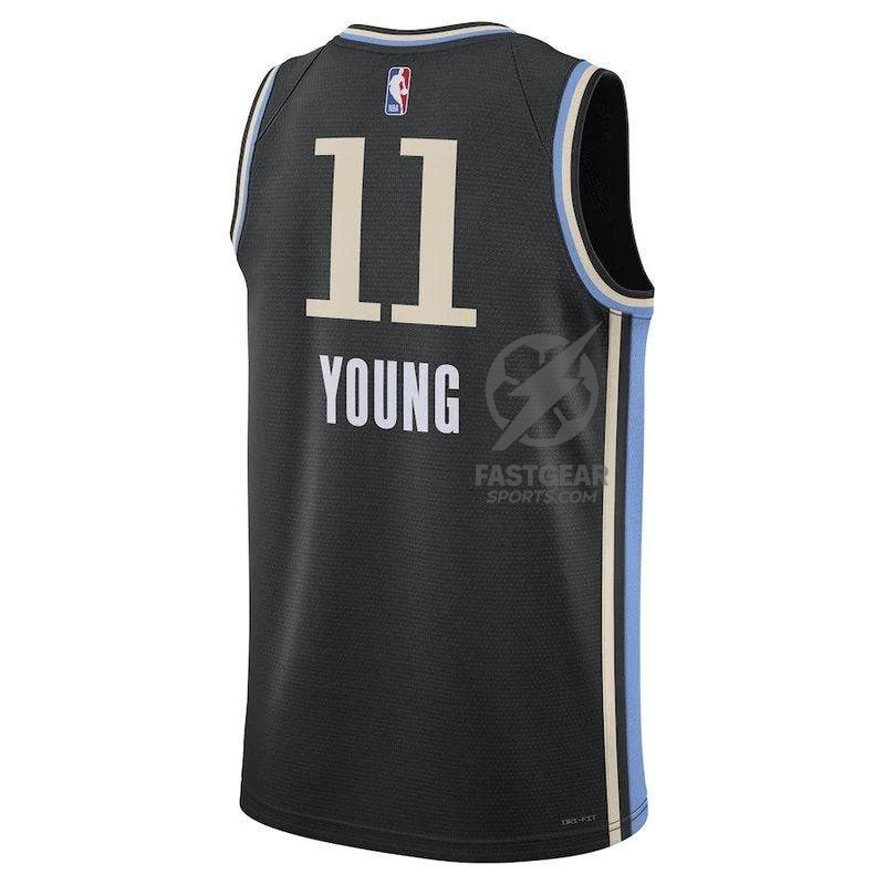 Trae Young Atlanta Hawks Unisex 23/24 NBA Jersey - Black - City Edition