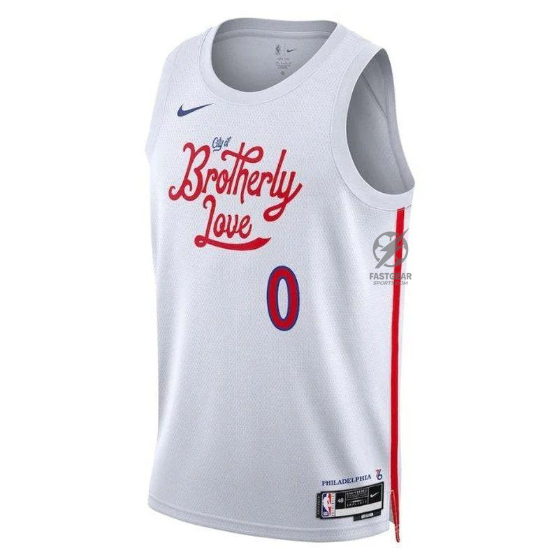 Tyrese Maxey Philadelphia 76ers Unisex 2023 NBA Jersey - City Edition - White