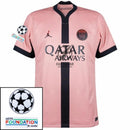 Paris Saint-Germain Fan Jersey Third Jordan 2023/24 Patches UCL UEFA Foundation (Official Printing)