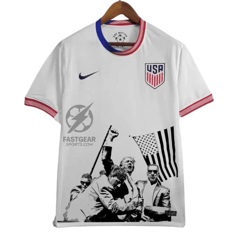 USA Home, Away Jersey 2024/25 Donald Trump Legend Never Dies made on demand