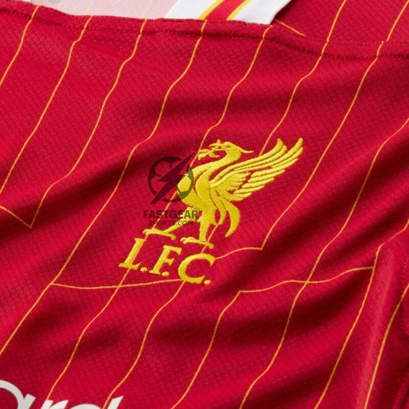 Liverpool Darwin 9 Home 2024/25 Patches UCL UEFA Foundation (Official Printing)
