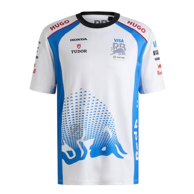 VCARB Hugo 2025 Team Set Up T-Shirt White Formula 1 F1 Formula One
