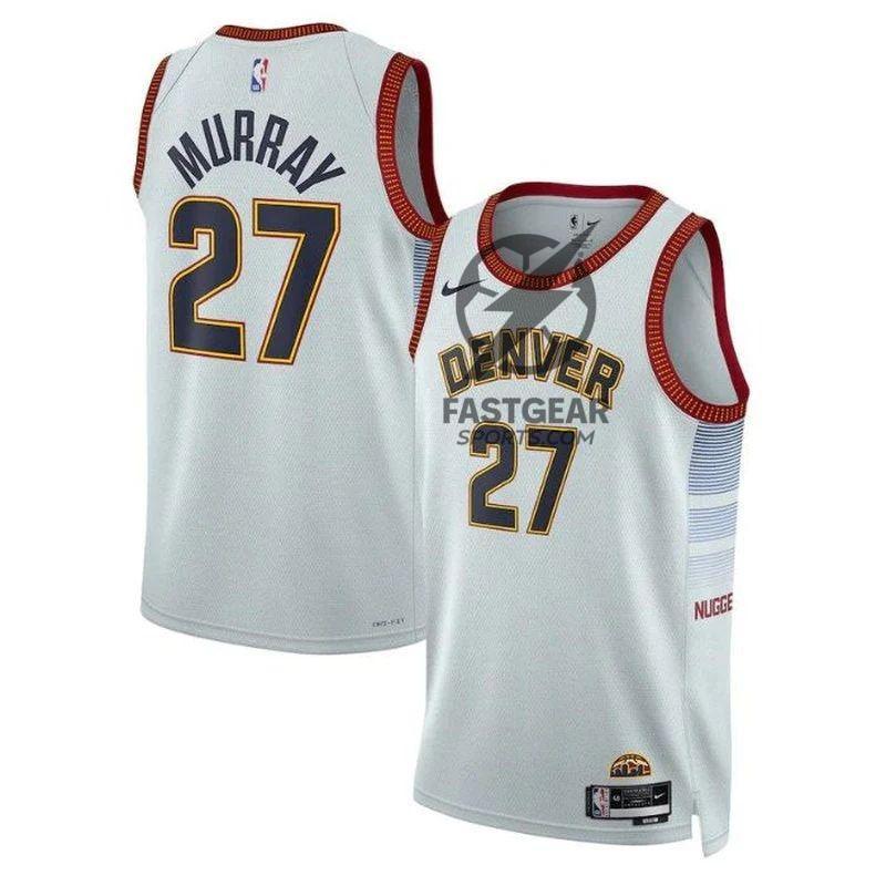 Jamal Murray Denver Nuggets Unisex 2023 NBA Jersey - City Edition - Silver