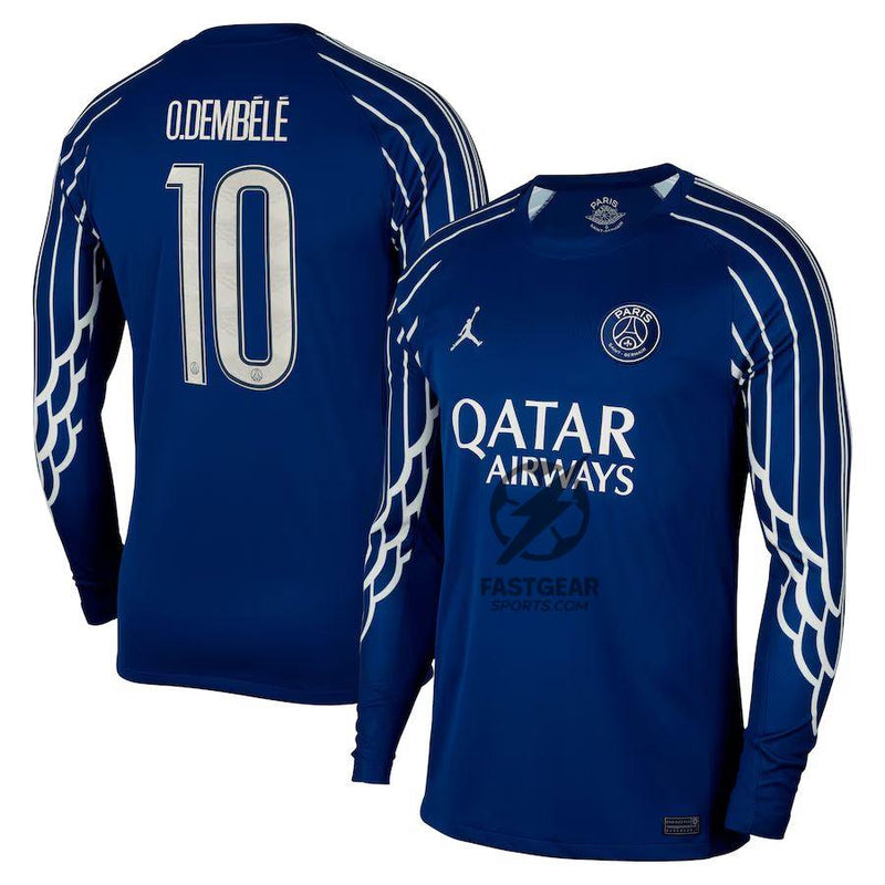PSG Jordan Fourth Fan Jersey Long Sleeve 2024/25