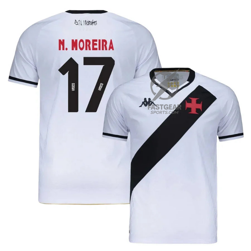 Vasco da Gama N.Moreira 17 Away Fan Jersey 2025/26