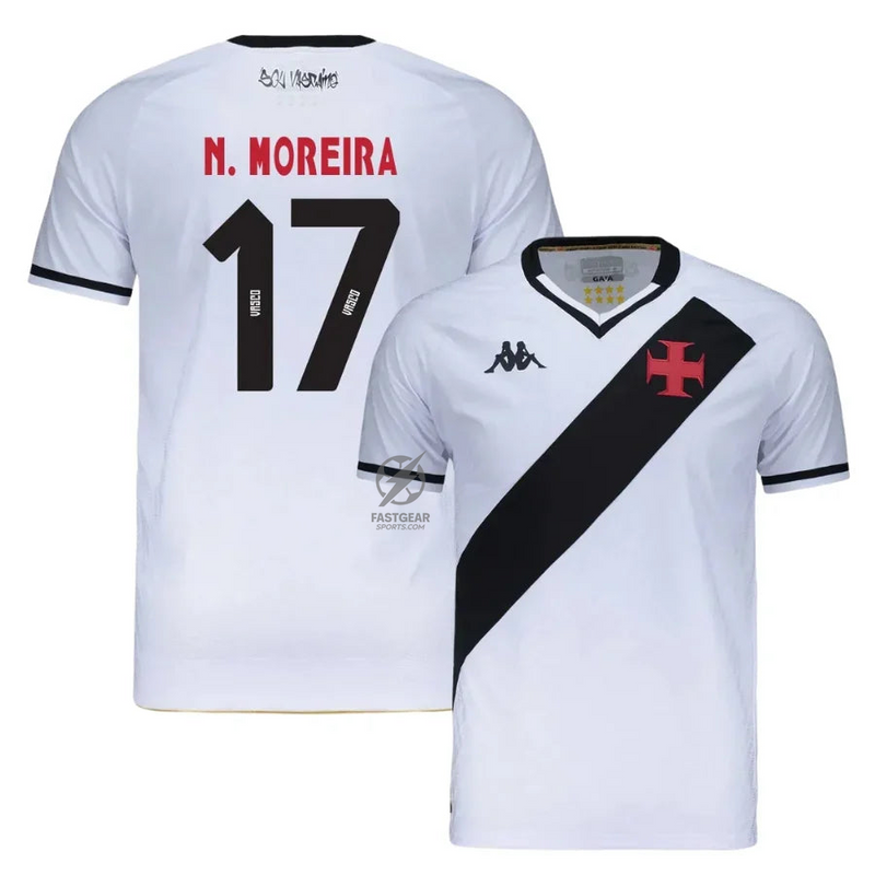 Vasco da Gama N.Moreira 17 Away Fan Jersey 2025/26