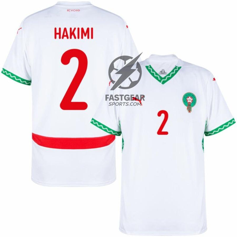 Marocco Away Hakimi 2 Authentic Player Shirt 2026 World Cup