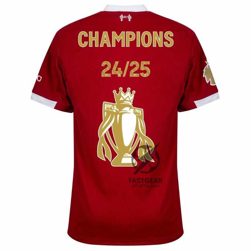 Liverpool Premier League Winners Trophy Edition Home Fan Jersey 2025/26