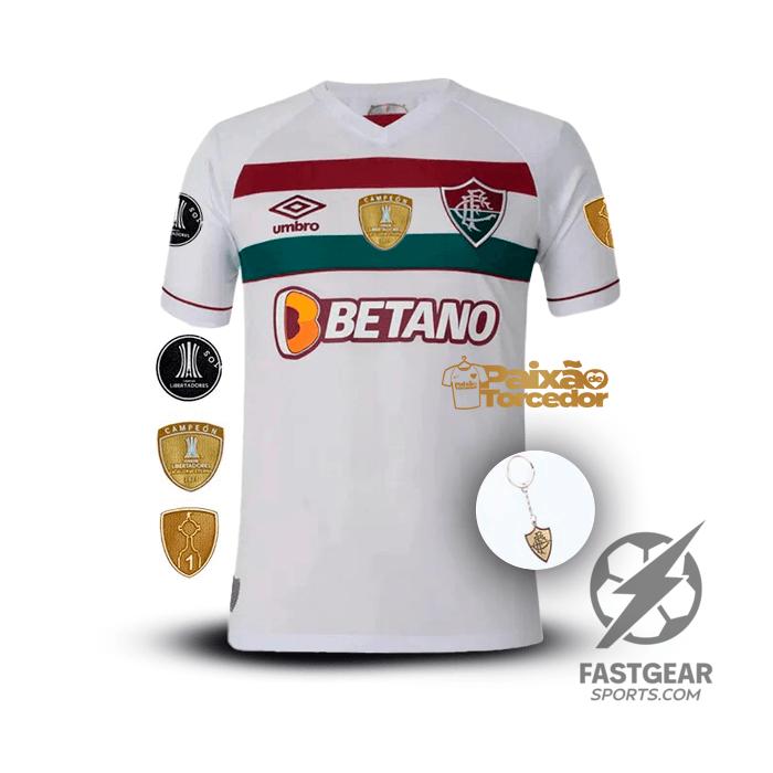 Fluminense Away 2024/25 Patchs Libertadores - Fan Version