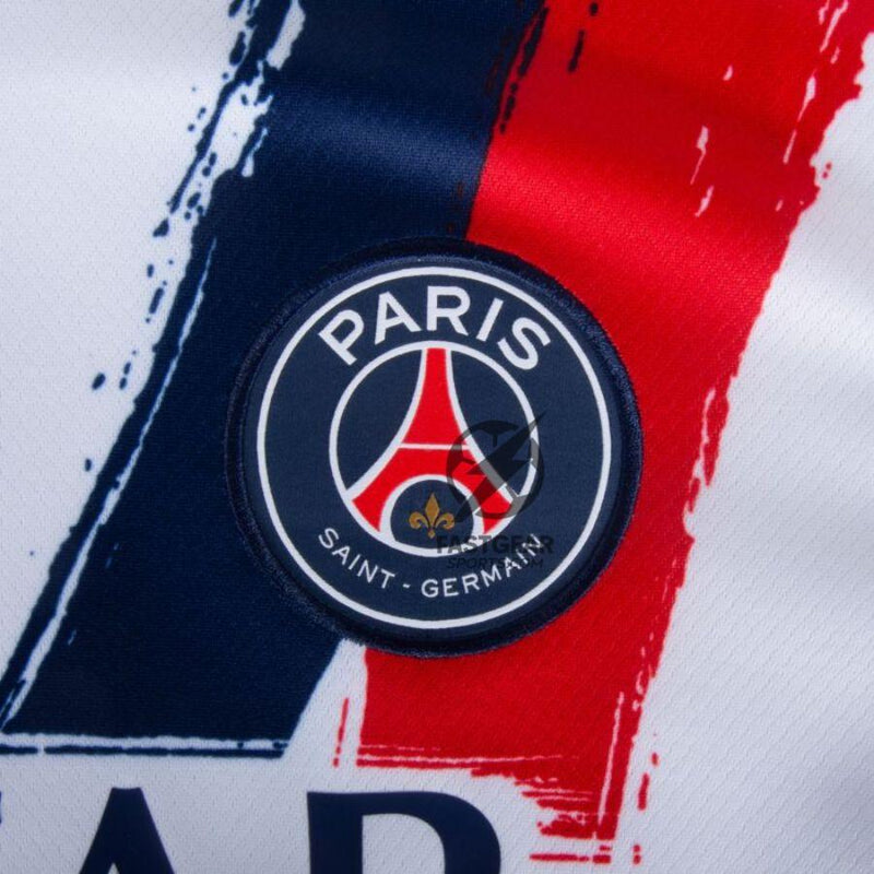 Paris Saint-Germain Barcola 29 Fan Jersey Away 2024/25 Patches UCL UEFA Foundation (Official Printing)