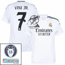 Real Madrid Home Fan Jersey 2024/25 Patches UCL UEFA Foundation (Official Printing)