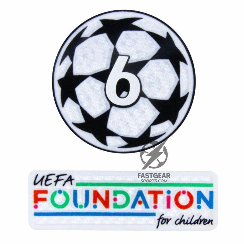 Liverpool Virgil 4 Home 2024/25 Patches UCL UEFA Foundation (Official Printing)