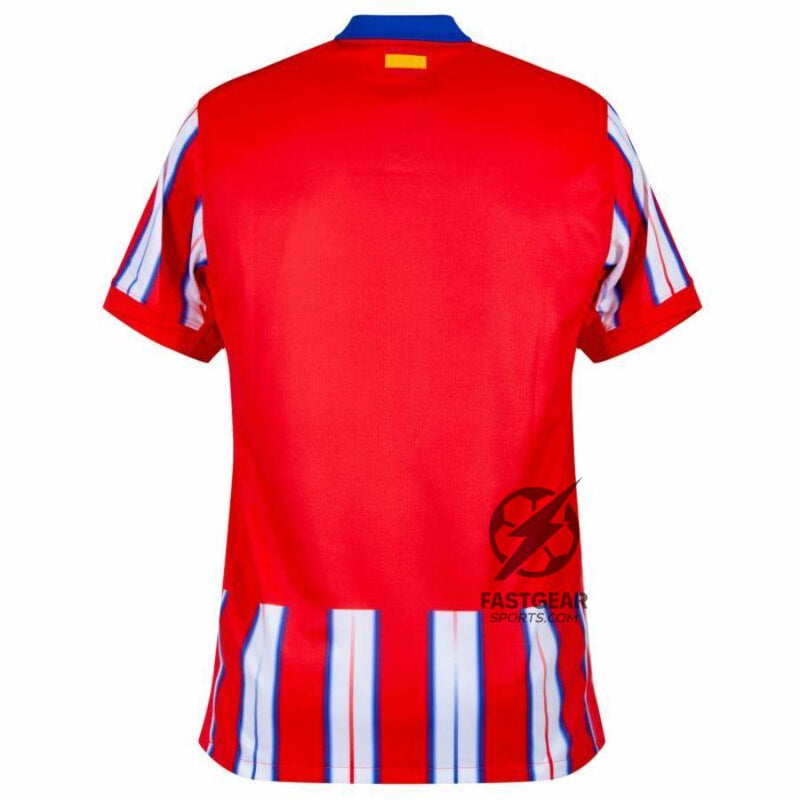 Atlético Madrid Home Fan Jersey 2024/25 Patches UCL UEFA Foundation (Official Printing)