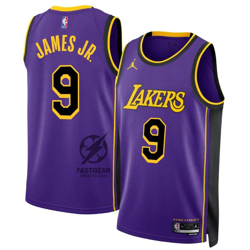 Brownie James Jr. 9 Los Angeles Lakers Jordan Statement Edition 24/25 NBA Jersey