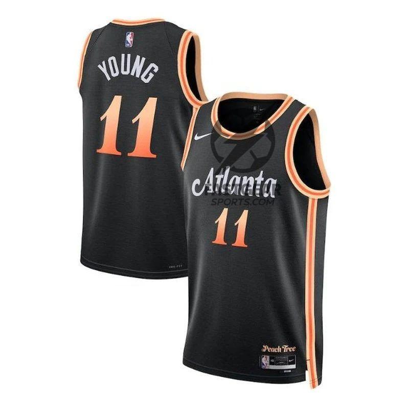 Trae Young Atlanta Hawks 22/23 Unisex NBA Jersey - City Edition - Black