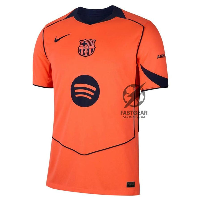 Kit 3 Fan Jerseys Barcelona Home, Away e Third 2025/26