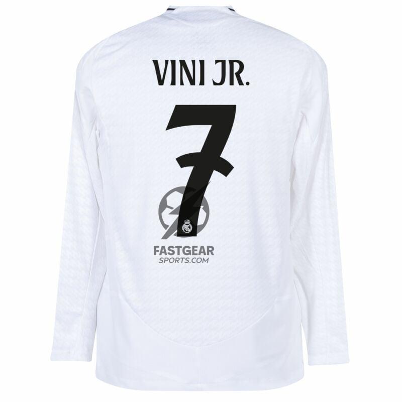 Real Madrid Home Long Sleeve Fan Jersey 2024/25 Vini Jr. 7