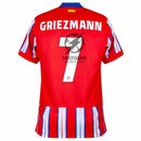 Atlético Madrid Griezmann 7 Home Fan Jersey 2024/25 Patches UCL UEFA Foundation (Official Printing)