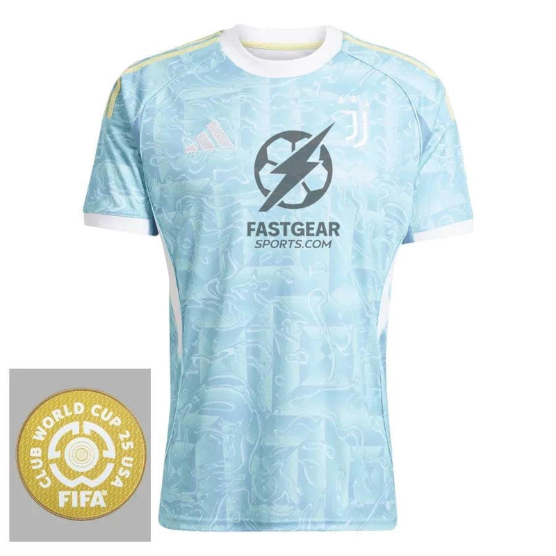 Juventus Away Fan Jersey 2025/26 Patch Club World Cup