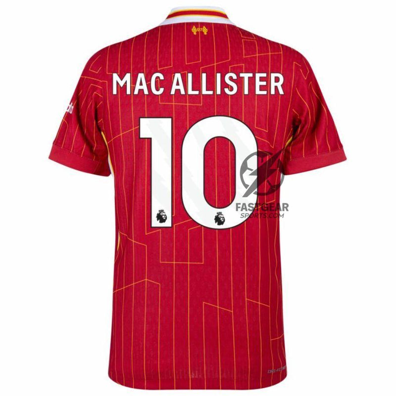 Liverpool Home 2024/25 Patches UCL UEFA Foundation (Official Printing)
