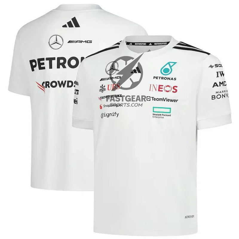 Mercedes-AMG Petronas F1 Team Adidas T-Shirt - White Formula 1 F1 Formula One