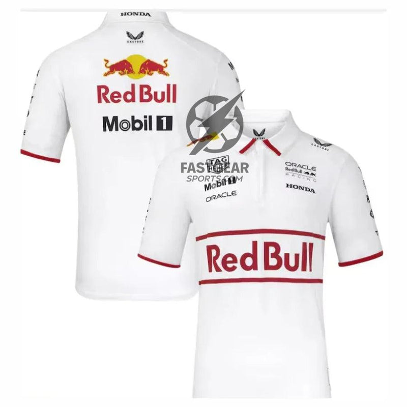 Red Bull Racing 2025 Team Polo White Formula 1 F1 Formula One