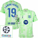 Barcelona Lamine Yamal 19 Third 2024/25 Patches UCL UEFA Foundation (Official Printing)
