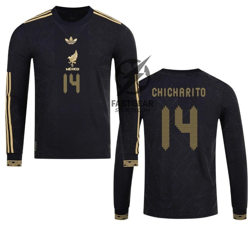 Mexico Chicharito  2025 Special Edition Long Sleeve Authentic Player Third Jersey by adidas