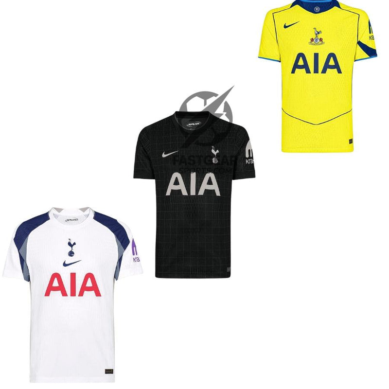 Tottenham Hotspur Home, Away and Third Kit 3 Fan Jersey Shirt 2025/26