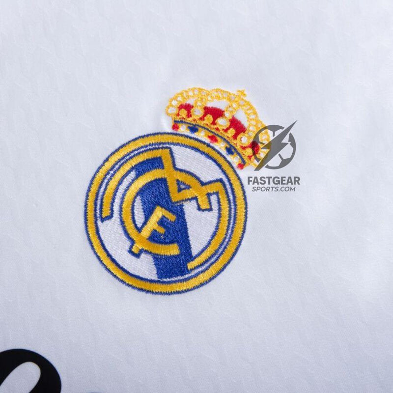 Real Madrid Home Fan Jersey 2024/25 Patches UCL UEFA Foundation (Official Printing)