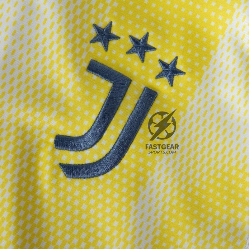 Juventus Away 2024/25 Patches UCL UEFA Foundation (Official Printing)