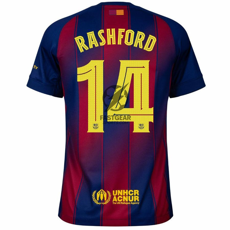 Barcelona Home Rashford 14 Home Fan Jersey 2025/26