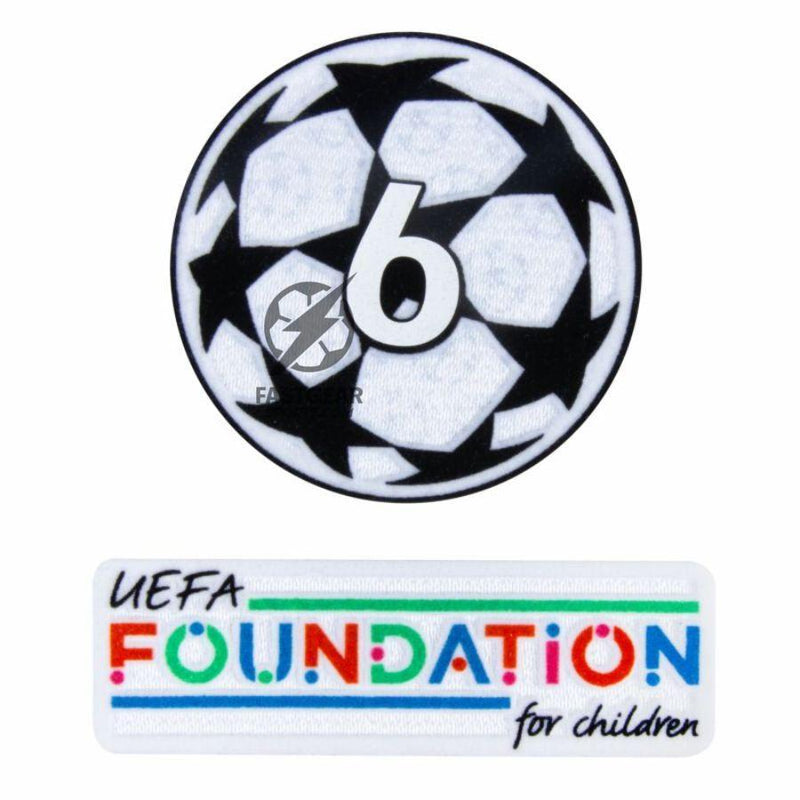 Liverpool Chiesa 14 Home 2024/25 Patches UCL UEFA Foundation (Official Printing)