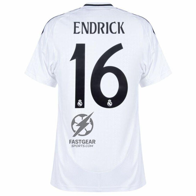 Real Madrid Home Fan Jersey 2024/25 Patches UCL UEFA Foundation (Official Printing)