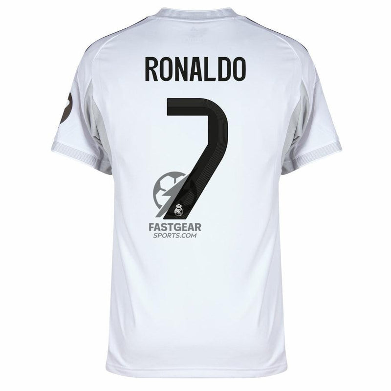 Real Madrid Ronaldo 7 Home Fan Jersey 2025/26 FIFA Intercontinental Champions Patch