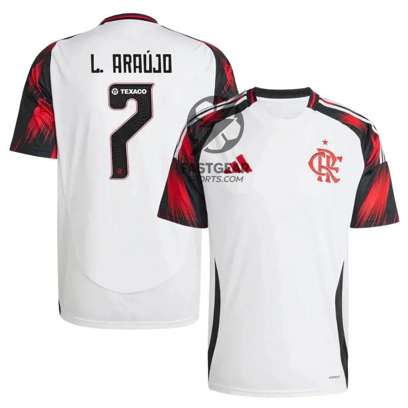 Flamengo L.Araujo 7 Away Fan Jersey 2025/26