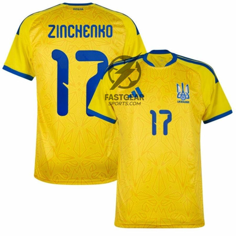 Ukraine Home Zinchenko 17 Fan Jersey Shirt 2026-2027