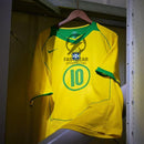 Ronaldinho 10 Brazil Home Retro 2004