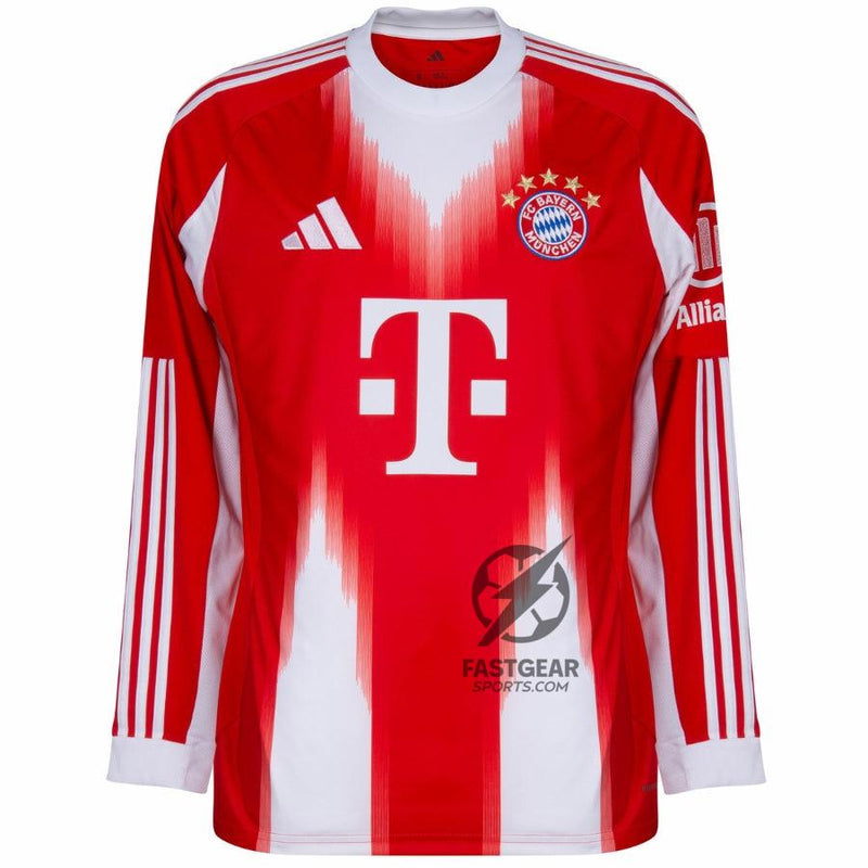 Bayern München Home Long Sleeve Fan Jersey 2025/26