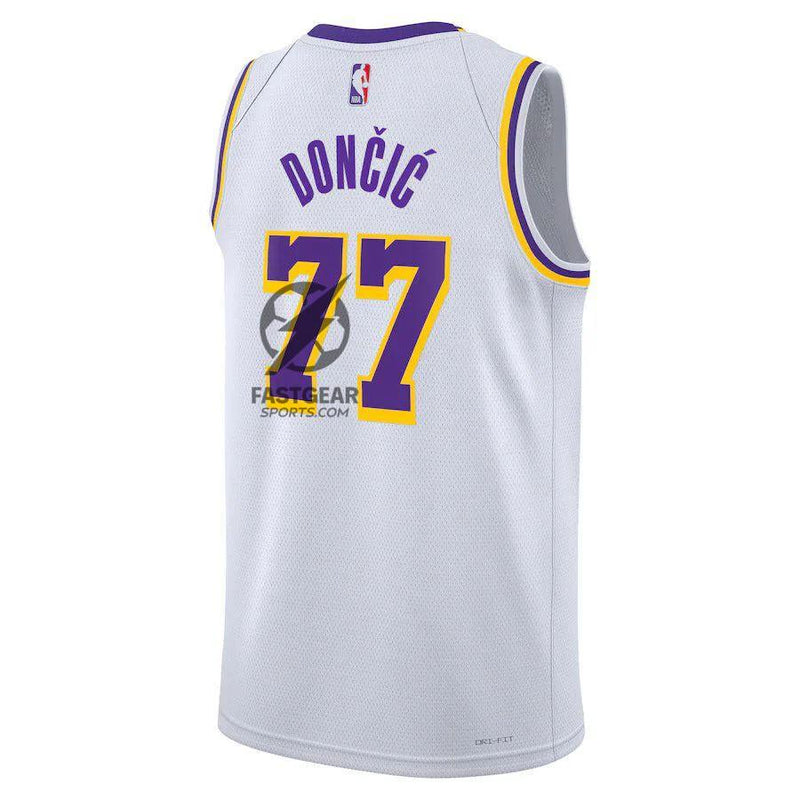 Luka Dončić - Los Angeles Lakers Association Edition 2024 NBA Jersey - White - Unisex