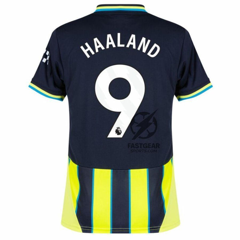 Manchester City Away 2024/25 Patches UCL UEFA Foundation (Official Printing)