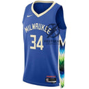 Giannis Antetokounmpo Milwaukee Bucks Unisex 2023 NBA Jersey - City Edition - Royal