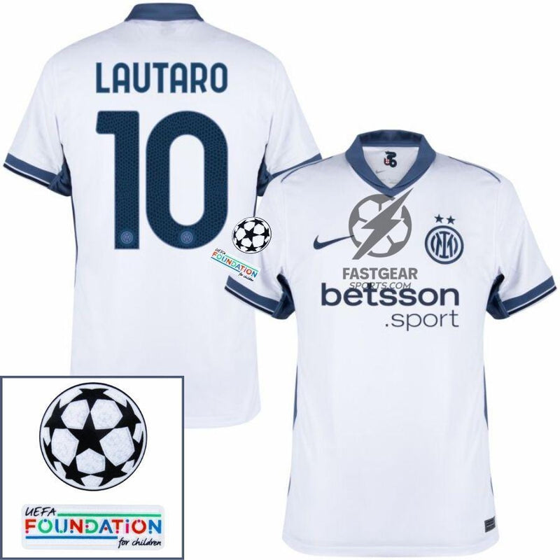 Inter Milan Away 2024/25 Patches UCL UEFA Foundation (Official Printing)