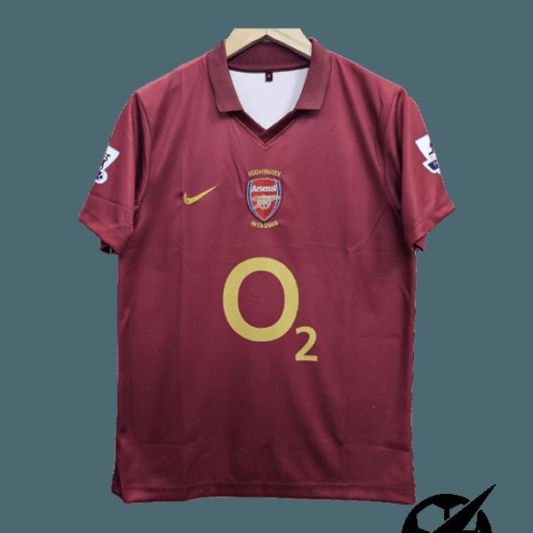 Arsenal Henry 2005-06 Embroidery Home Jersey  Retro Collection