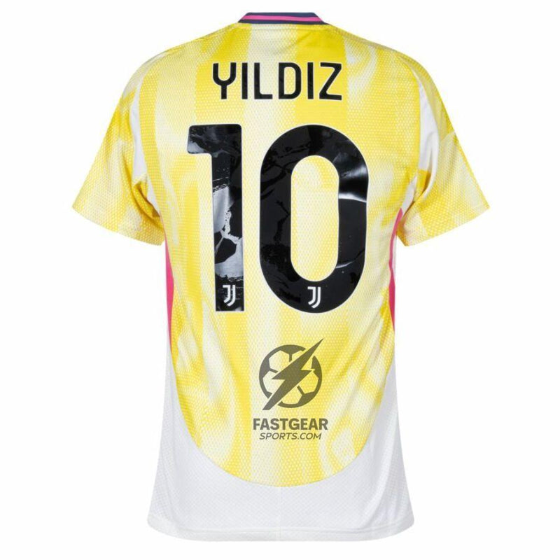 Juventus Yldiz 10 Away 2024/25 Patches UCL UEFA Foundation (Official Printing)